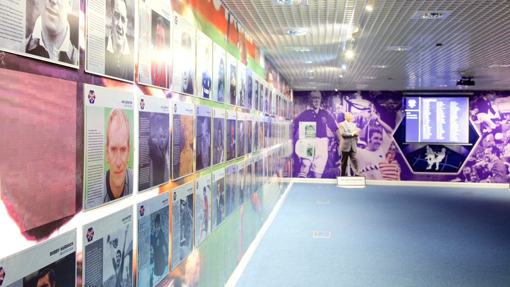 Hampden Park showing interior views