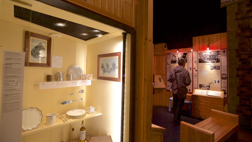 Discovery Point showing interior views, boating and heritage elements