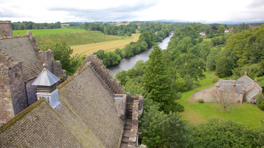 Doune Castle which includes farmland and heritage elements