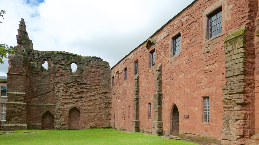 Arbroath Abbey ofreciendo elementos del patrimonio y patrimonio de arquitectura