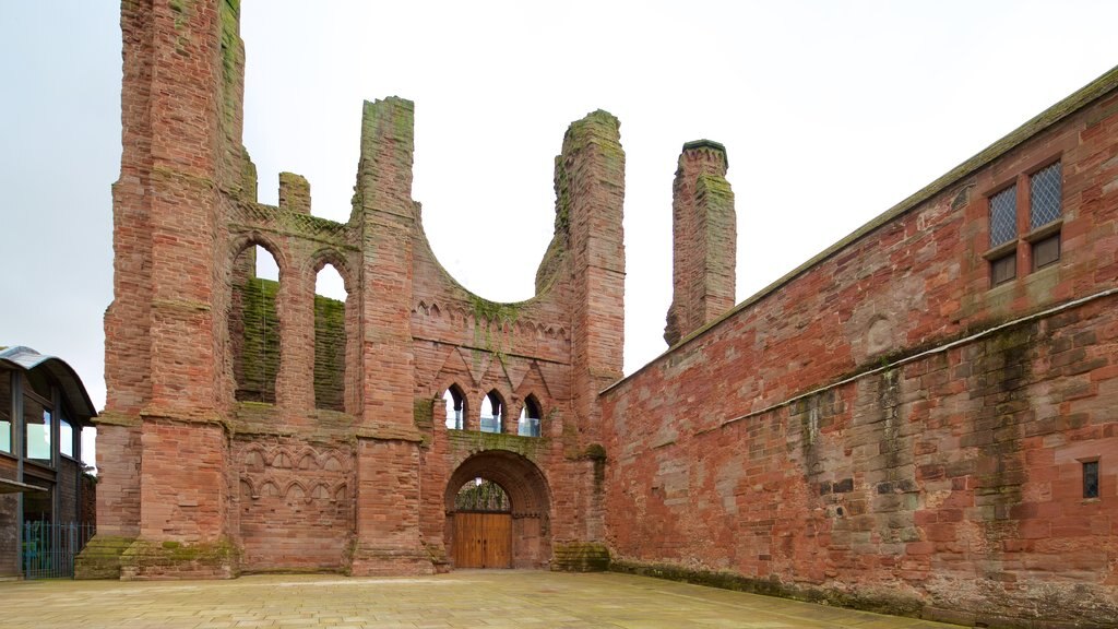 Arbroath Abbey que incluye elementos del patrimonio y patrimonio de arquitectura