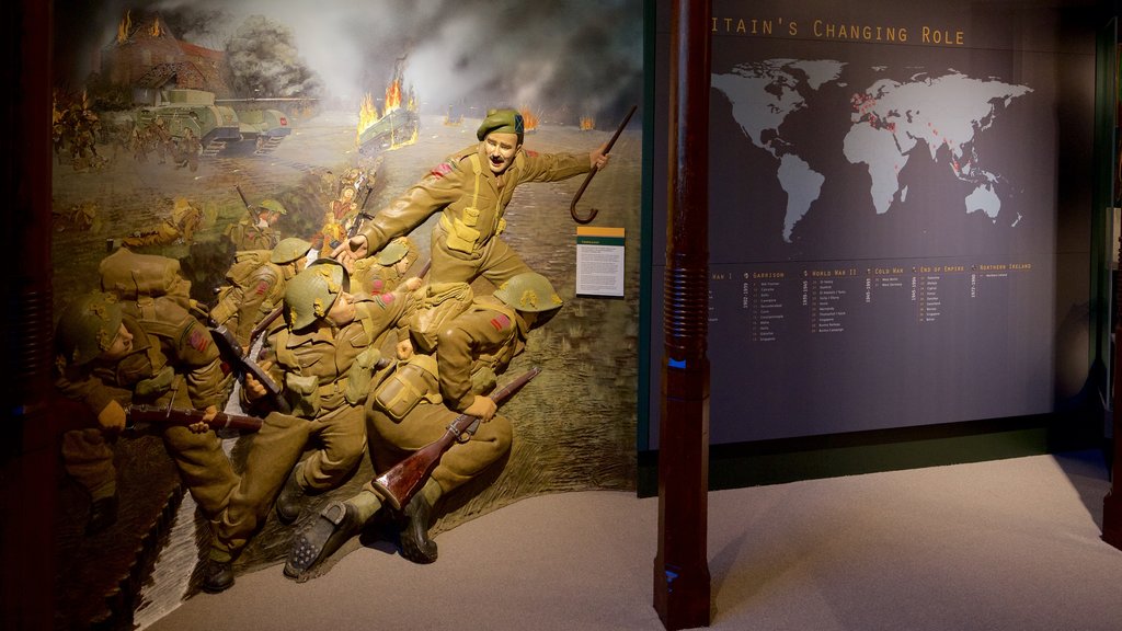 Gordon Highlanders Museum showing interior views