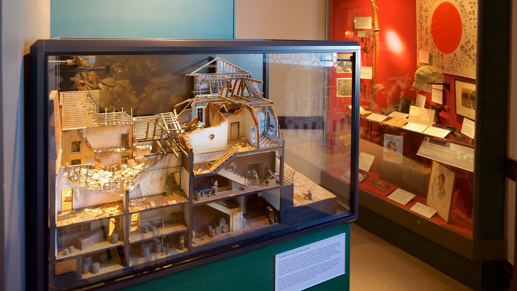 Gordon Highlanders Museum showing interior views