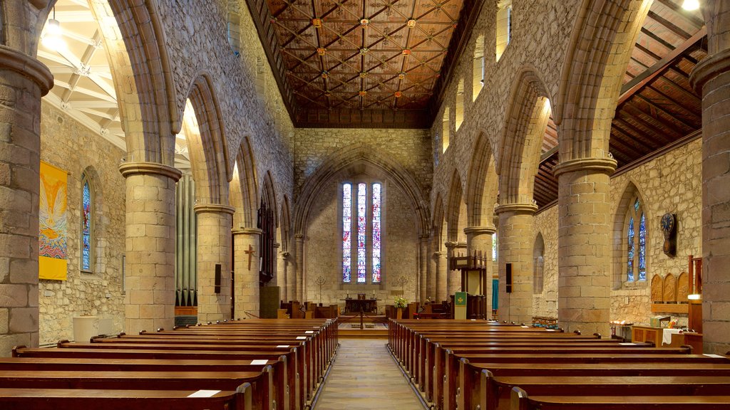 Cathedral of St. Machar featuring religious elements, interior views and a church or cathedral