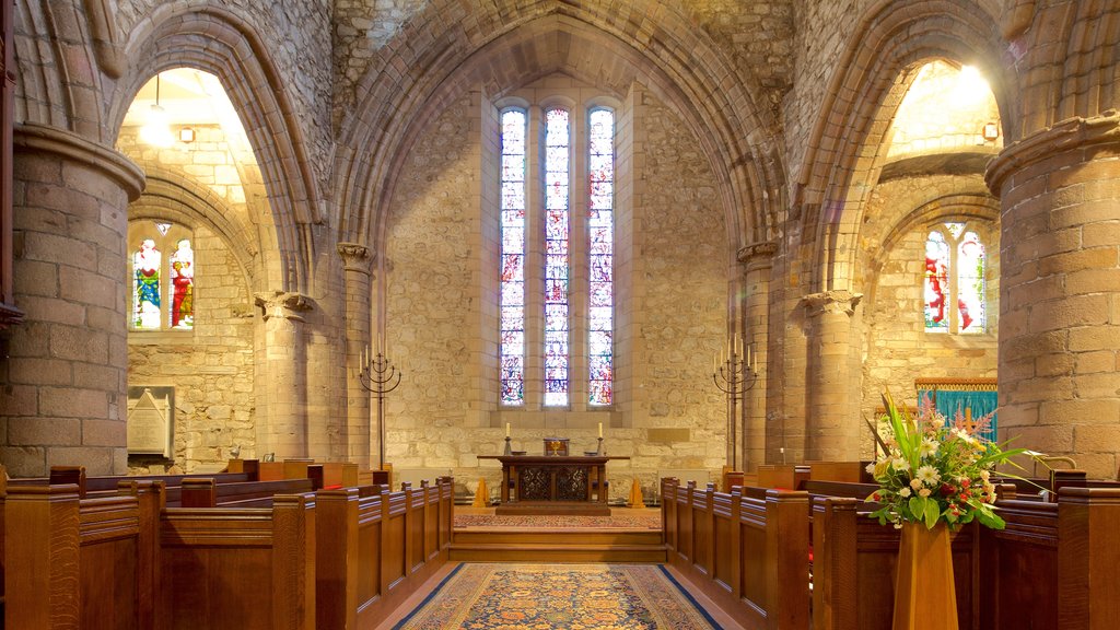 Cathedral of St. Machar showing a church or cathedral, religious aspects and interior views