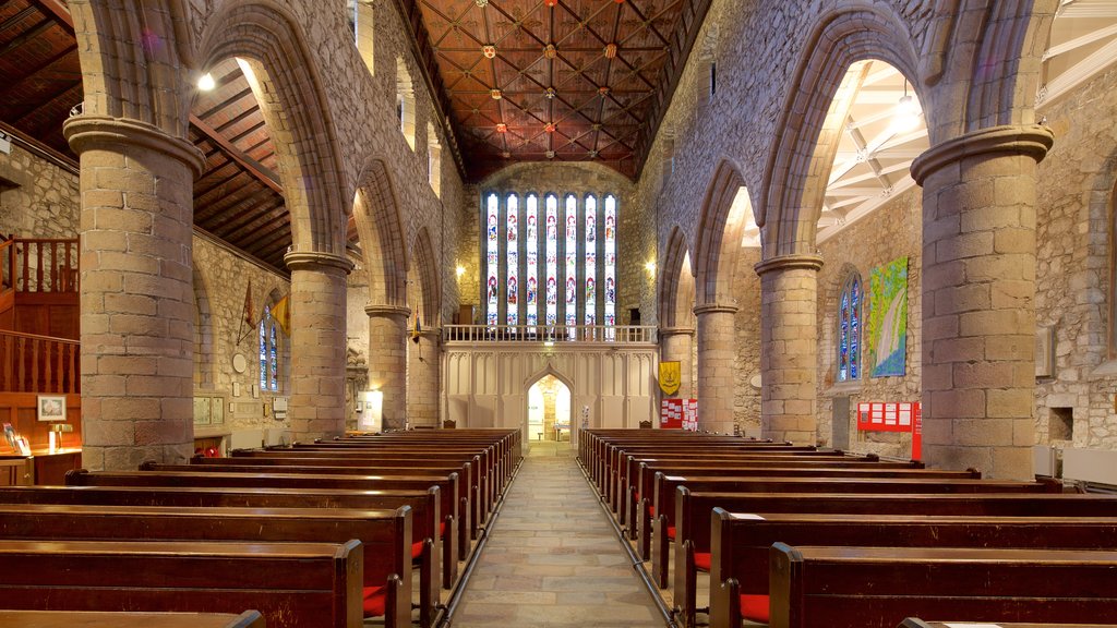 Cathedral of St. Machar showing religious elements, interior views and a church or cathedral