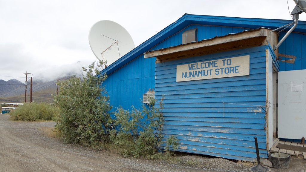 Gates of the Arctic National Park featuring signage