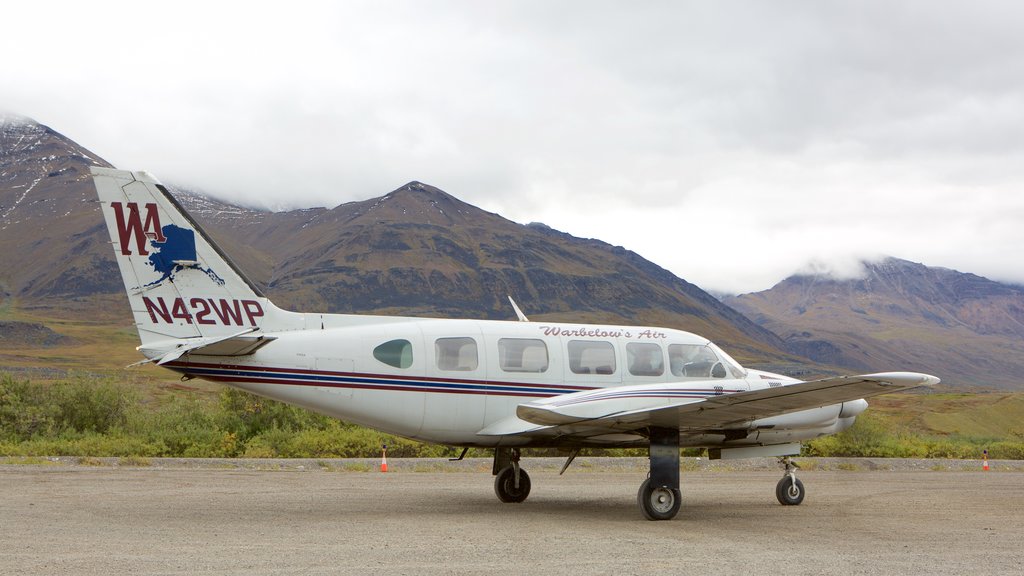 Gates of the Arctic National Park featuring aircraft and mist or fog