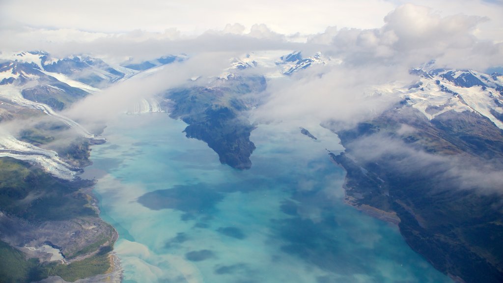 Parc d\'État de Chugach mettant en vedette brume ou brouillard