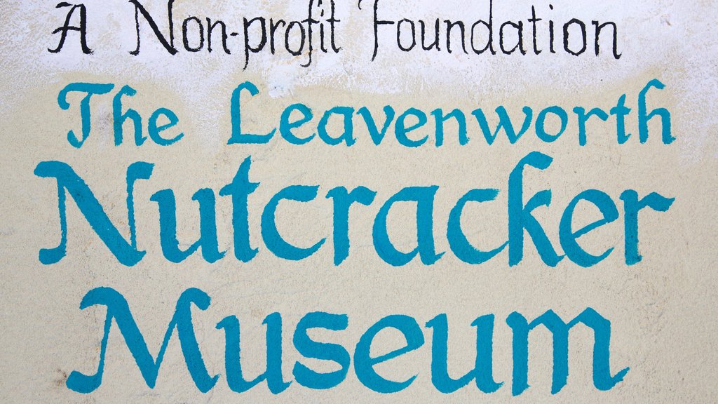 Leavenworth Nutcracker Museum featuring interior views and signage