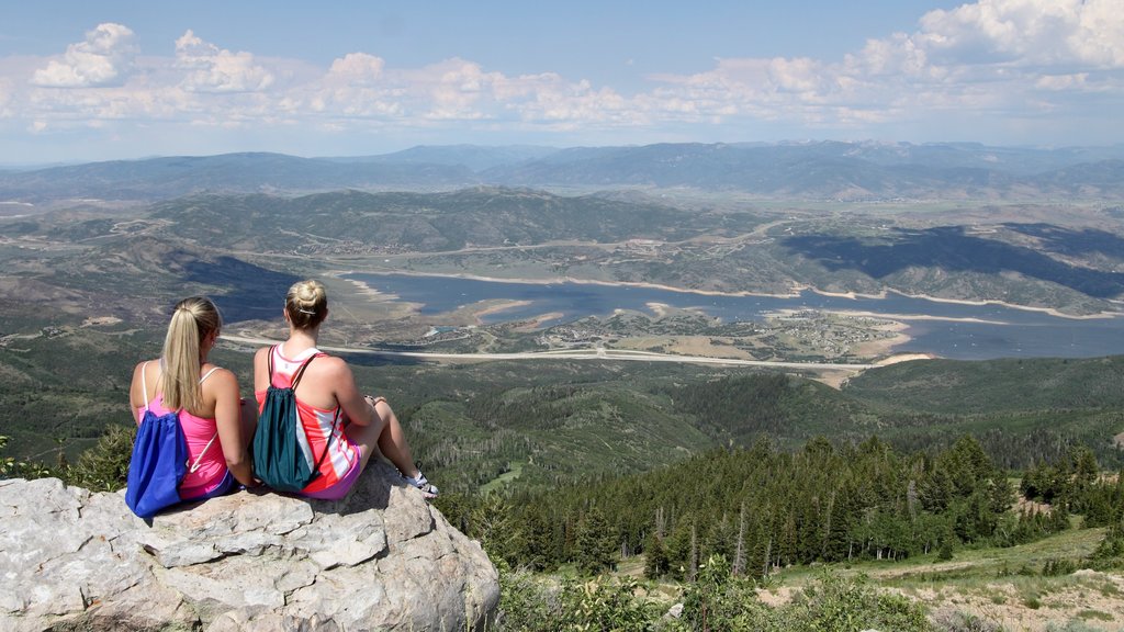 Deer Valley Resort showing landscape views as well as a small group of people