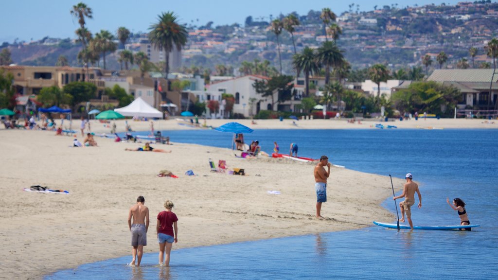 Mission Bay featuring a sandy beach