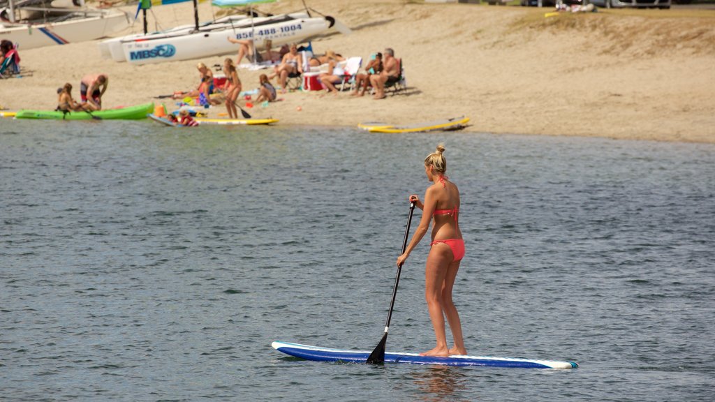 Mission Bay featuring water sports