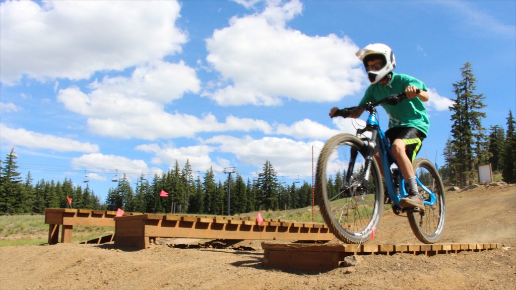 Mt Bachelor Ski Resort caracterizando mountain bike