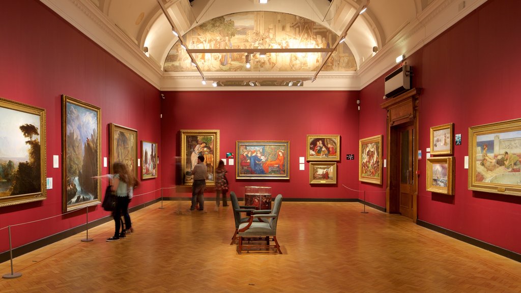 Laing Art Gallery Materials which includes interior views