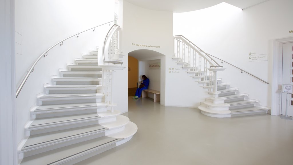 Tate St. Ives featuring interior views