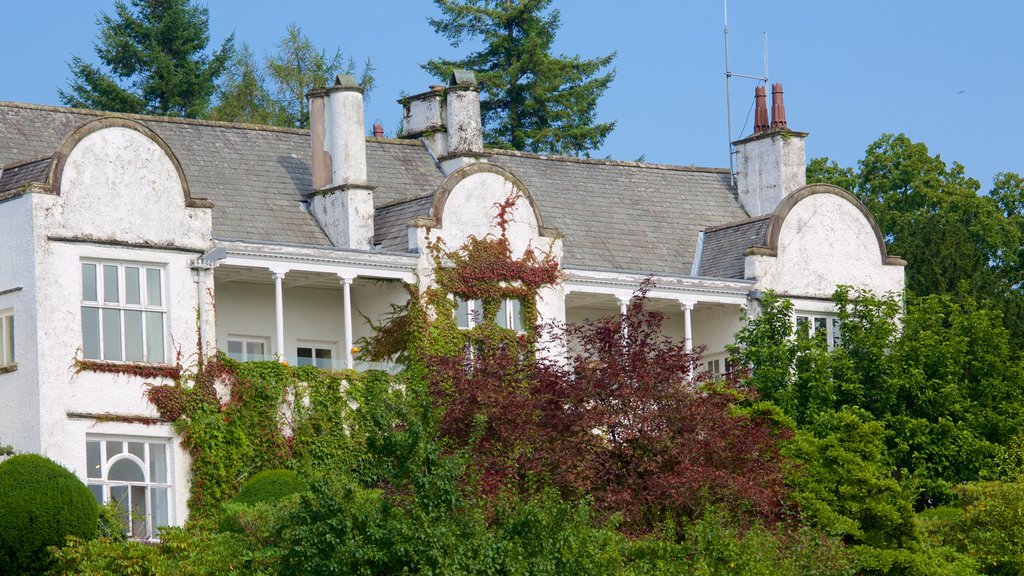 Lake District Visitor Centre at Brockhole showing heritage architecture