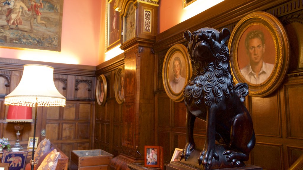 Powderham Castle showing interior views