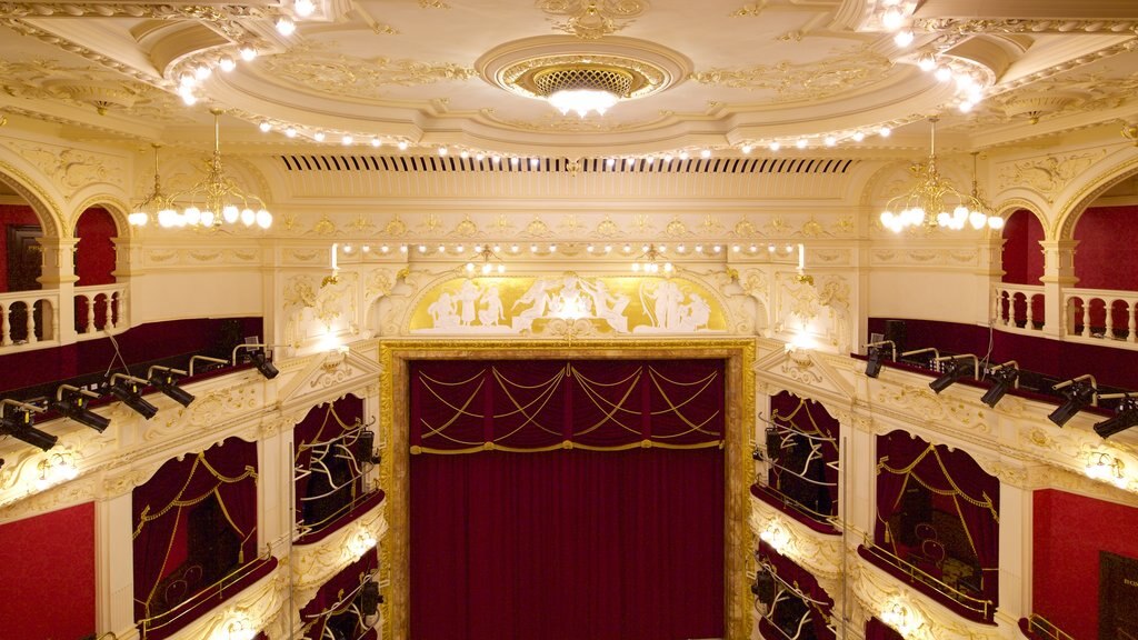 Newcastle-upon-Tyne Theatre Royal showing interior views and theatre scenes