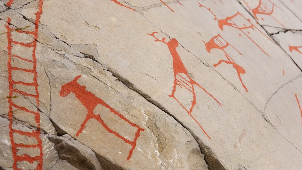 Alta Rock Carvings toont kunst in de open lucht