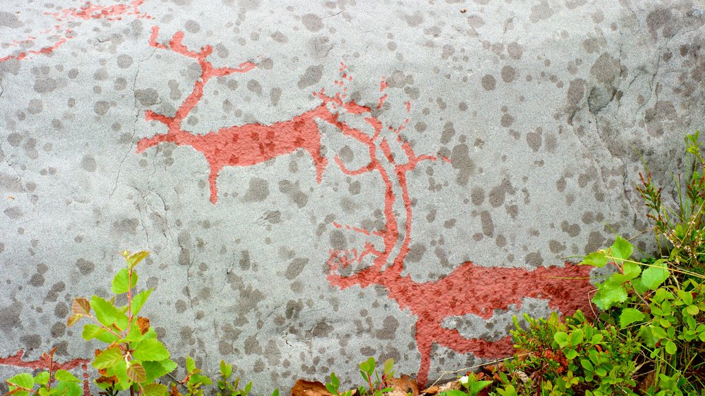 Alta Rock Carvings showing art