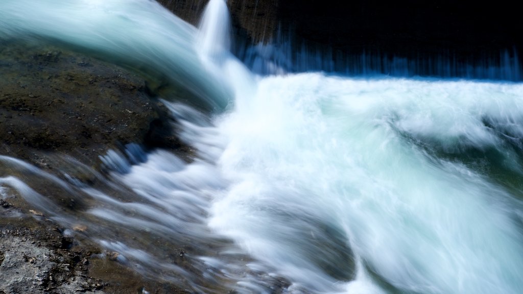 Bardufossen Waterfall showing rapids