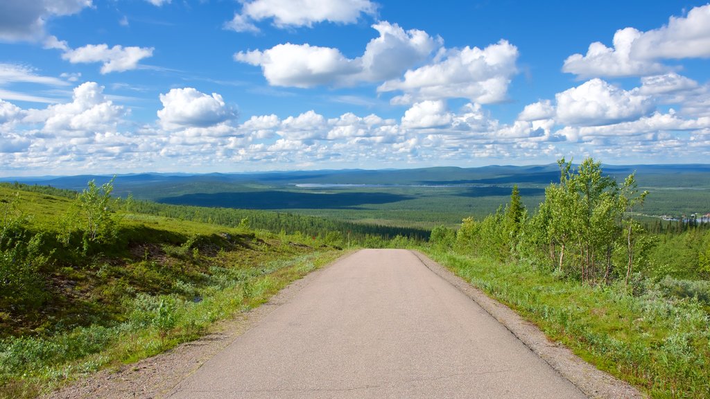 Mount Dundret og byder på udsigt over landskaber