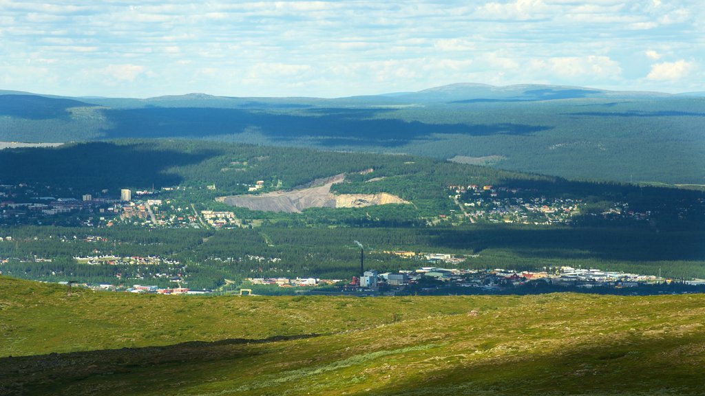 Mount Dundret som omfatter udsigt over landskaber