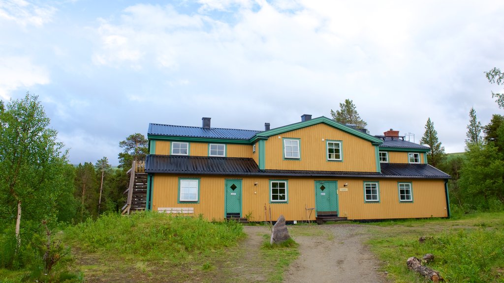 Nationaal park Stora Sjöfallet toont een huis