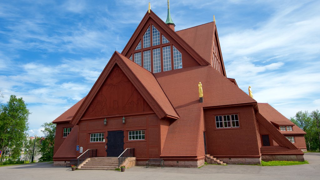 Kiruna Kyrka which includes a temple or place of worship