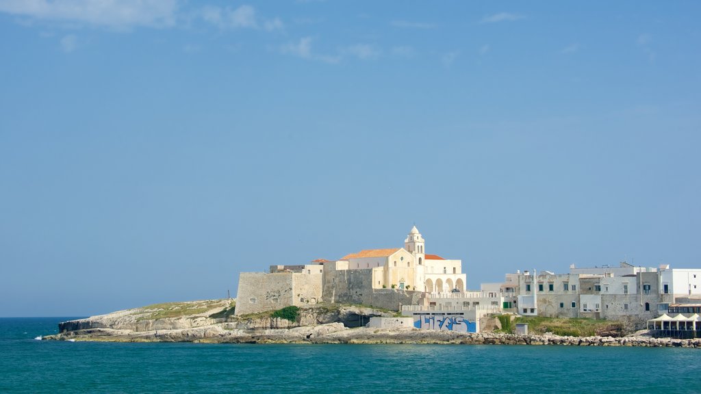 Vieste mettant en vedette ville côtière