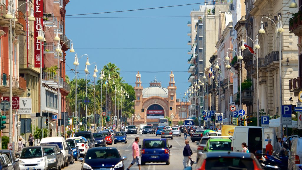 Bari featuring street scenes