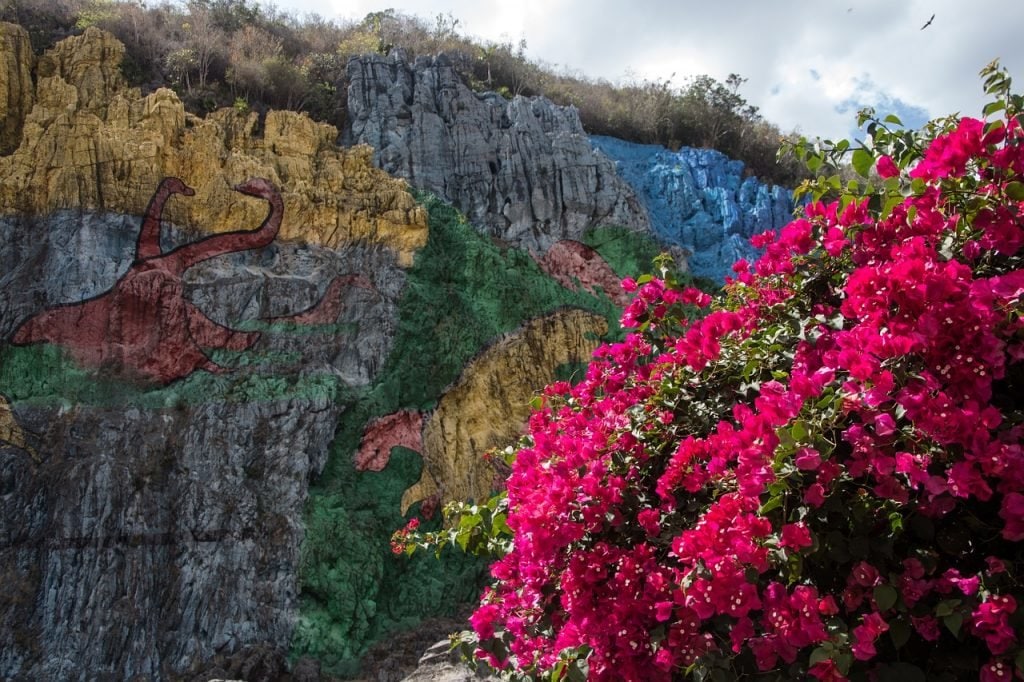 Mural de la prehistoria in Viñales, Kuba