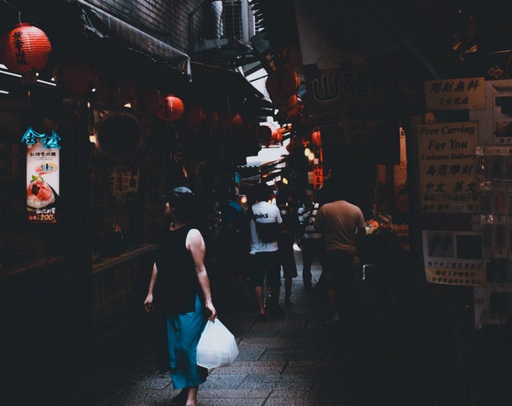 Gasse in Jiufen, Taiwan