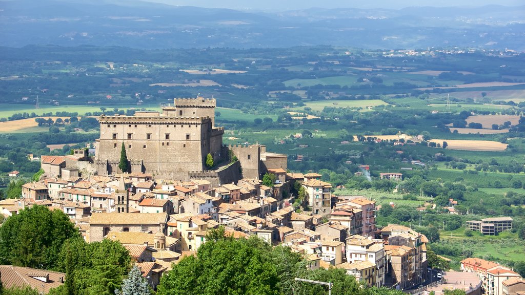 Soriano nel Cimino which includes heritage architecture and a city