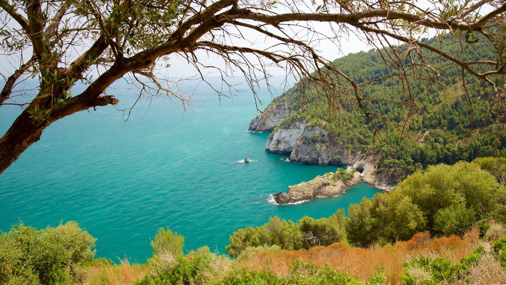 Gargano Peninsula caracterizando litoral acidentado