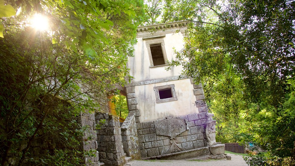 Parco dei Mostri mostrando elementos del patrimonio y un parque