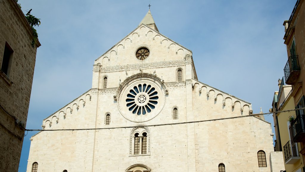 Bari Cathedral which includes heritage architecture, religious elements and a church or cathedral