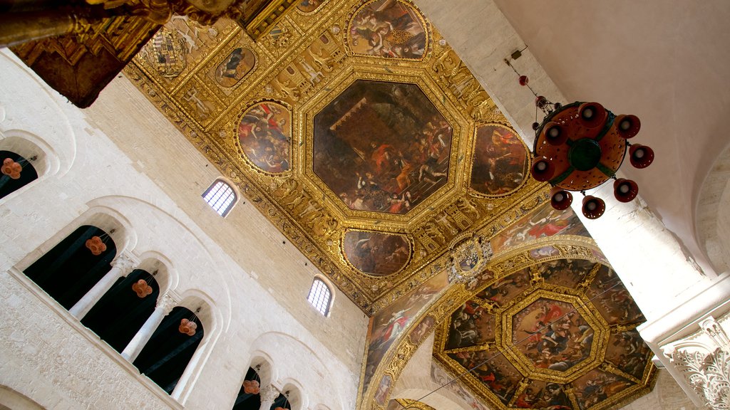 Basilica of San Nicola which includes interior views, a church or cathedral and religious aspects