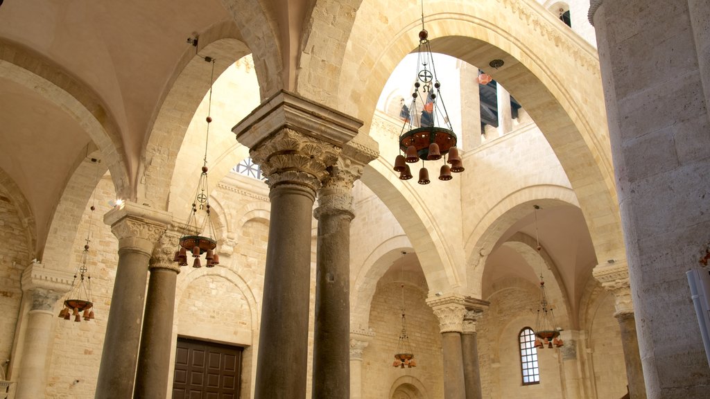 Basilica of San Nicola featuring heritage architecture, interior views and a church or cathedral