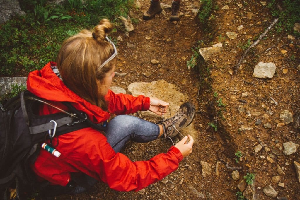 Schuhe für die Wanderung