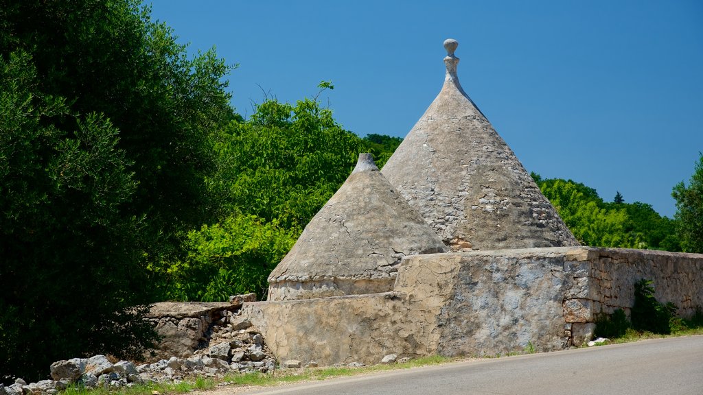 Apulia que incluye una ruina y patrimonio de arquitectura