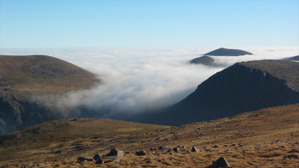 Cairngorm Ski Resort which includes mist or fog and tranquil scenes