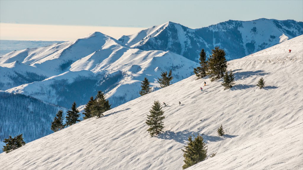 Sun Valley Ski Resort que inclui montanhas e neve