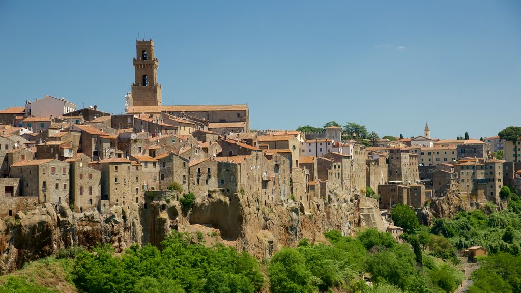 Pitigliano featuring a city