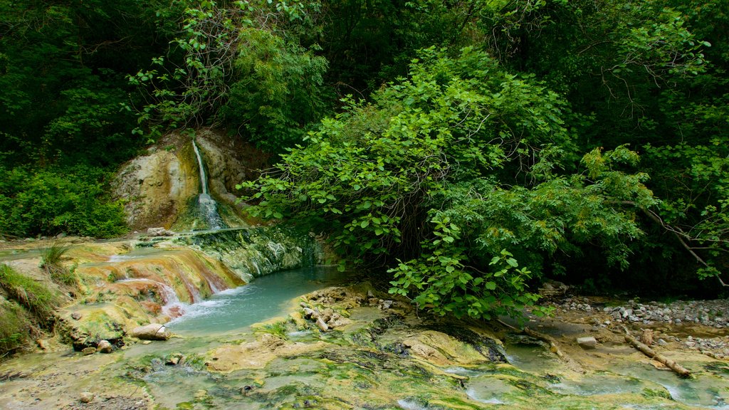 Bagni San Filippo yang mencakup sungai