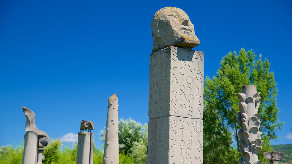 Tuoro sul Trasimeno which includes outdoor art and a statue or sculpture