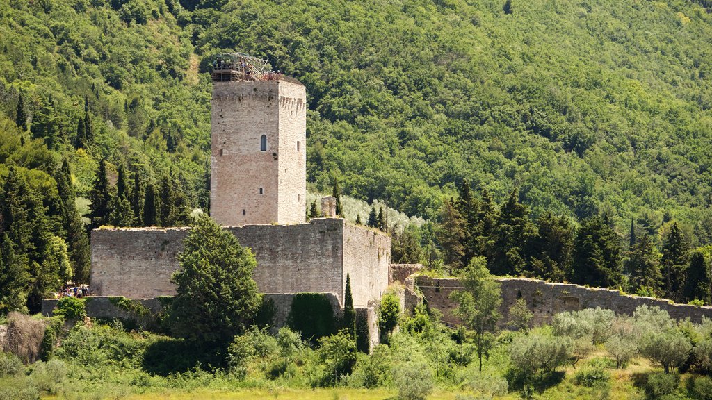 Rocca Maggiore ofreciendo elementos del patrimonio