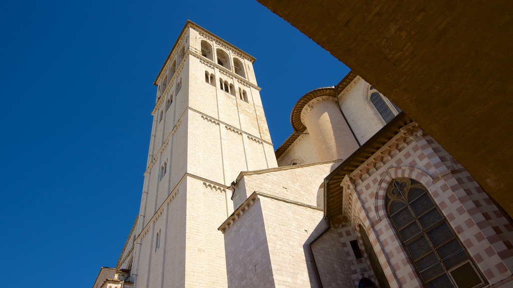 Papal Basilica of St. Francis of Assisi showing heritage architecture