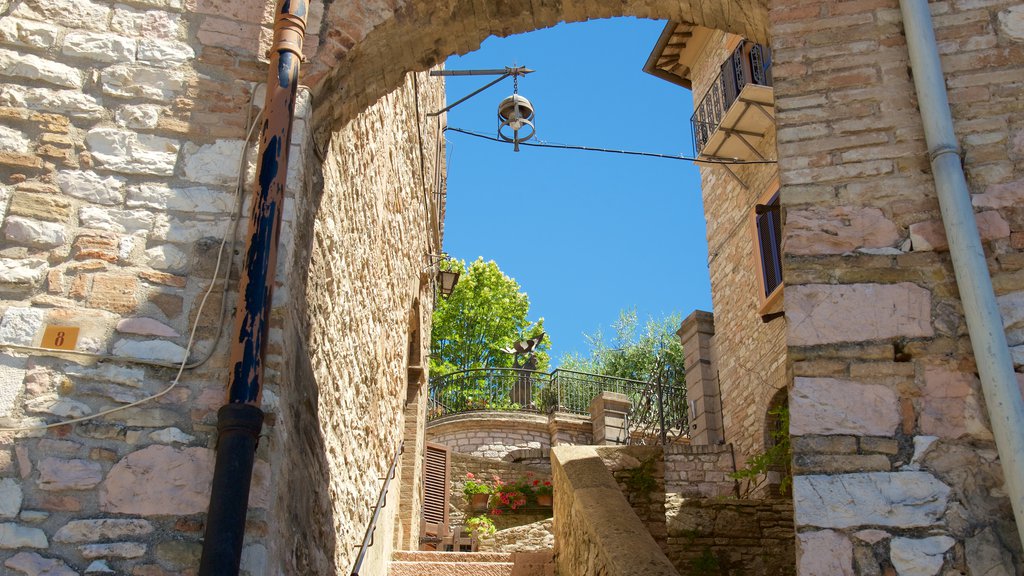 Assisi showing a small town or village